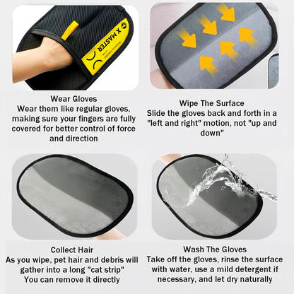 ElectroClean Pet Hair Removal Glove – Reusable & Eco-Friendly